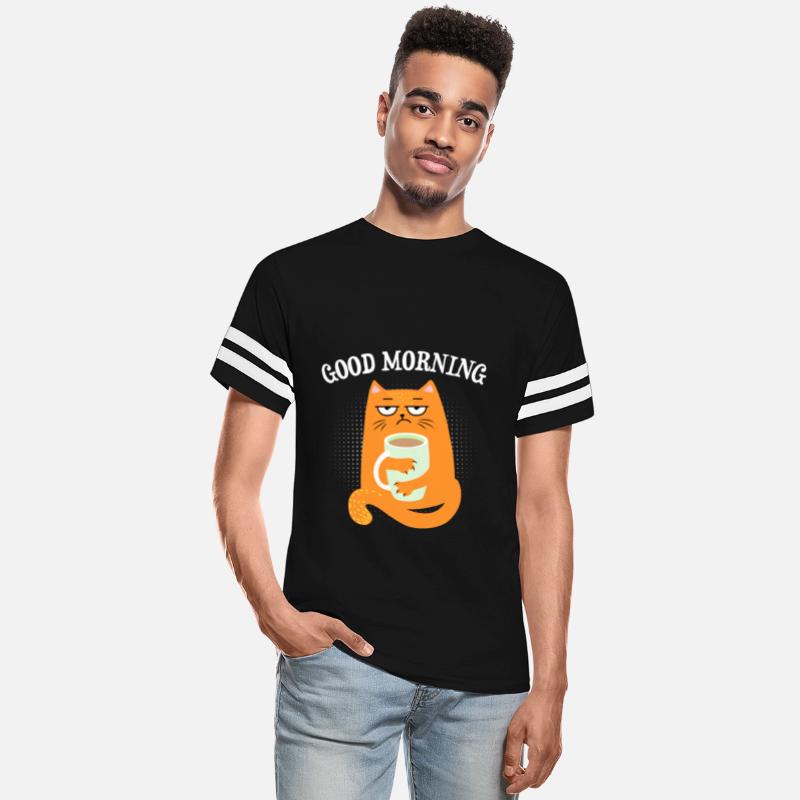 Funny cats good morning design