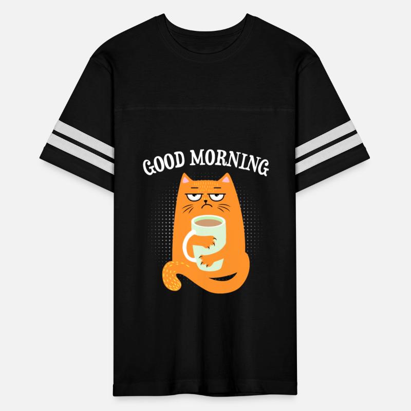 Funny cats good morning design
