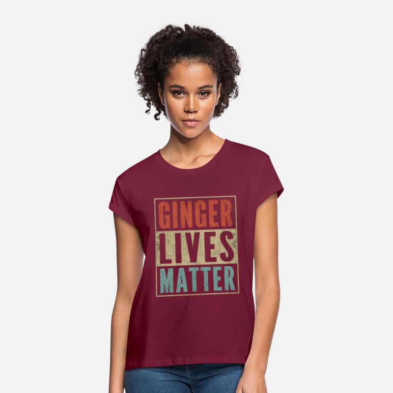 Funny Ginger Lives Matter Retro Colors Redhead