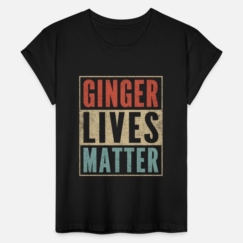 Funny Ginger Lives Matter Retro Colors Redhead