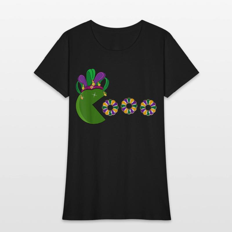 Funny Mardi Gras Hat Eating King Cakes - Mardi Gra