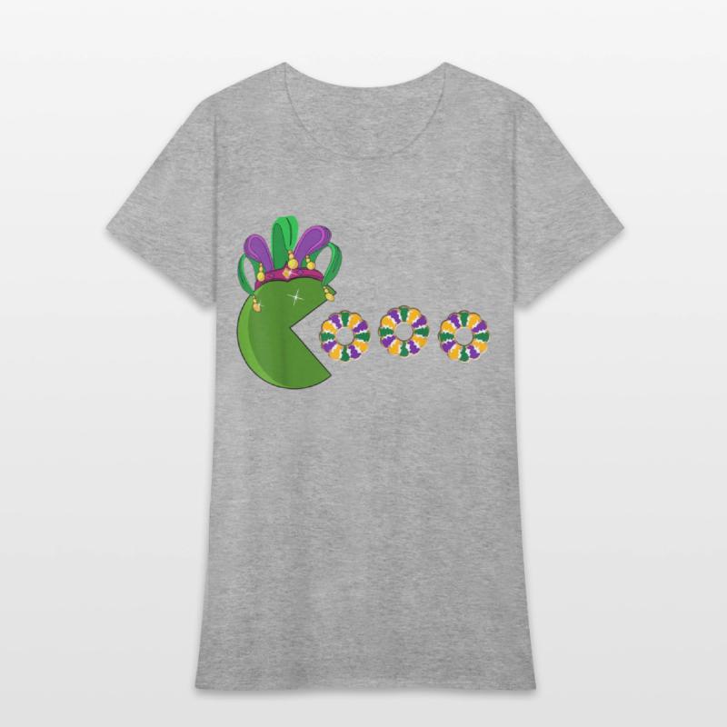 Funny Mardi Gras Hat Eating King Cakes - Mardi Gra