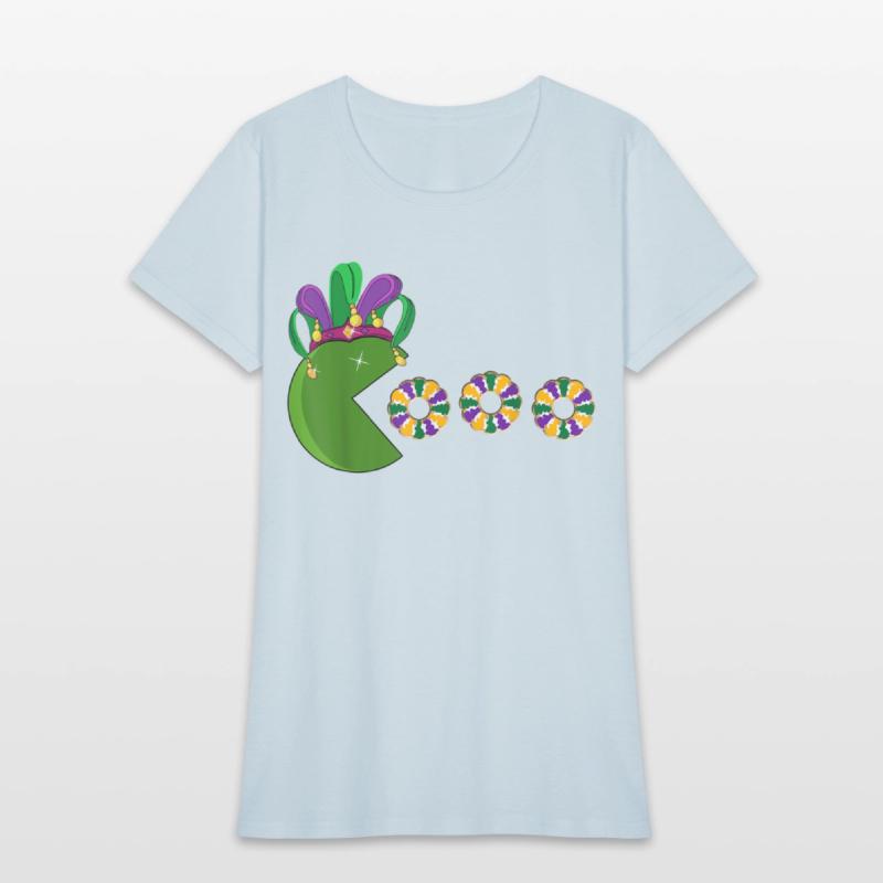 Funny Mardi Gras Hat Eating King Cakes - Mardi Gra