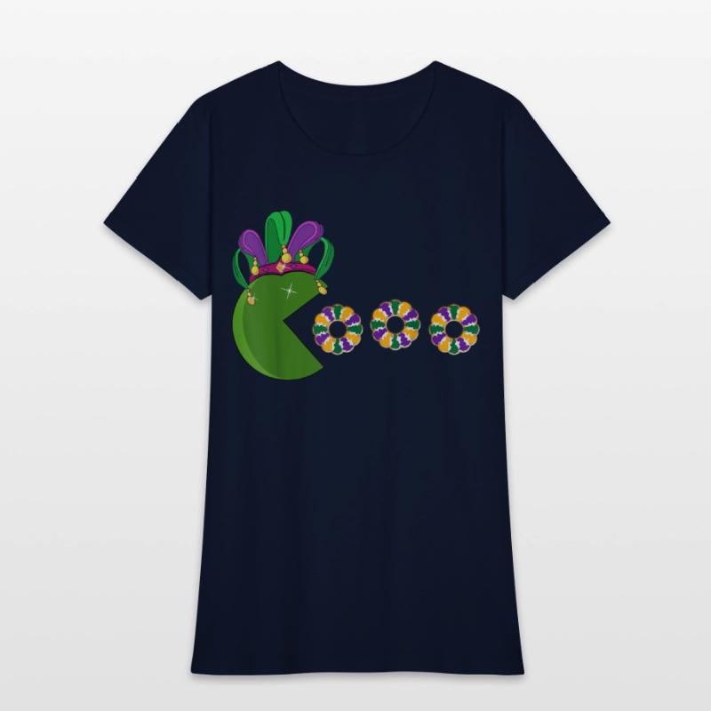 Funny Mardi Gras Hat Eating King Cakes - Mardi Gra
