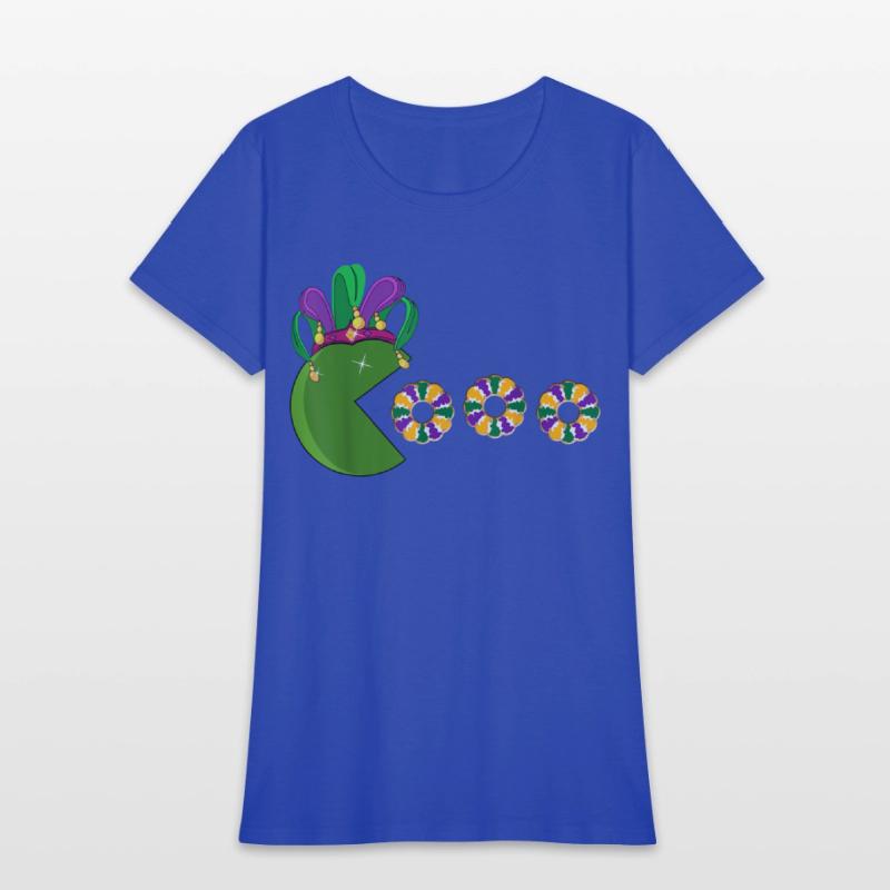 Funny Mardi Gras Hat Eating King Cakes - Mardi Gra