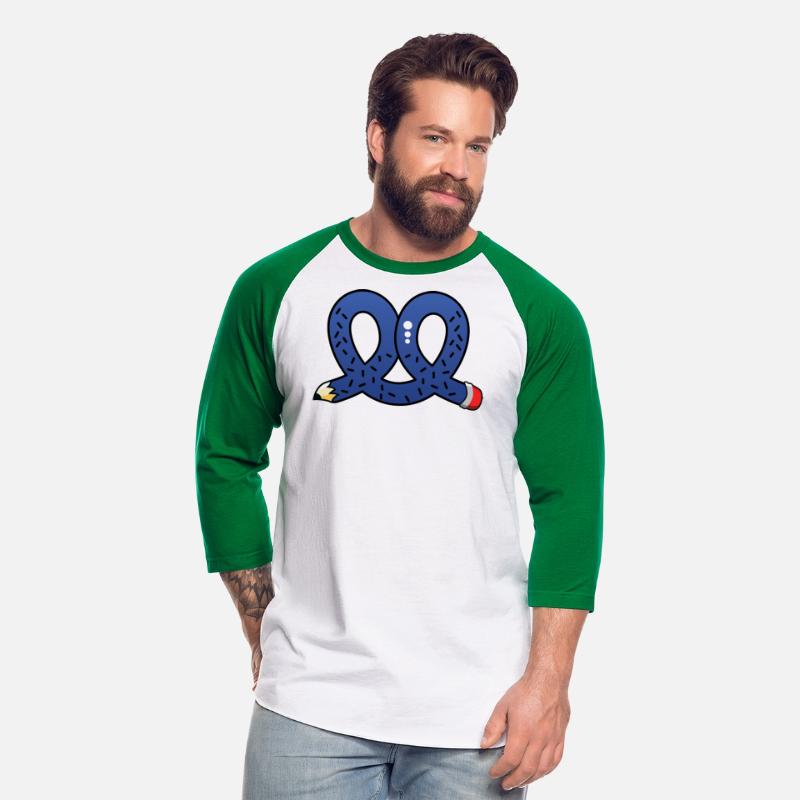 Funny pretzel biscuit pencil