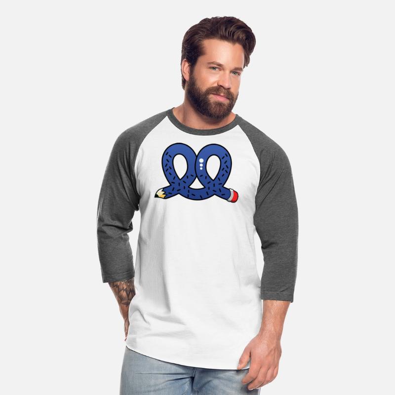 Funny pretzel biscuit pencil