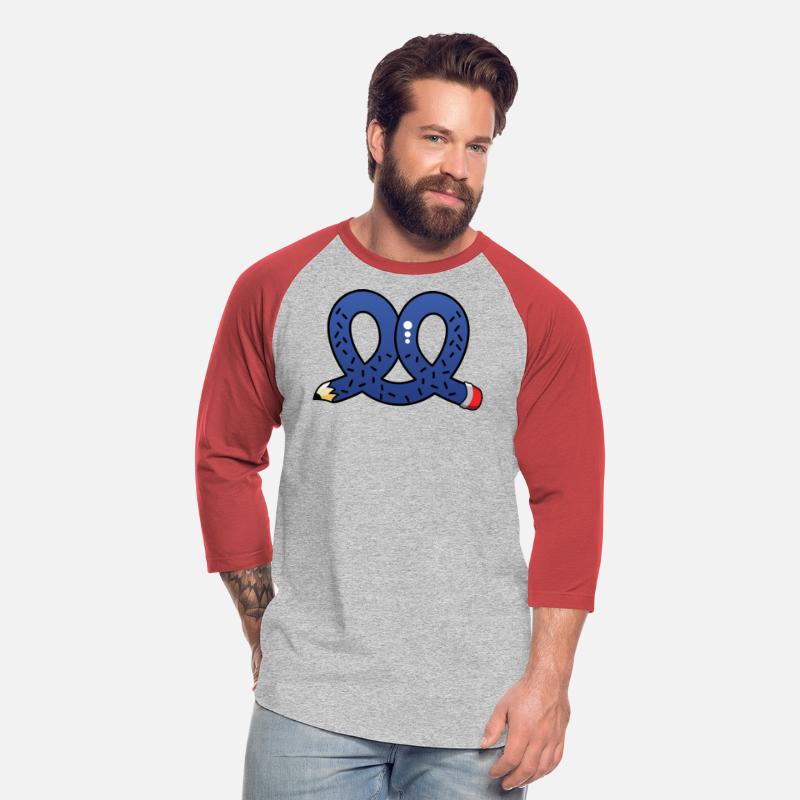 Funny pretzel biscuit pencil