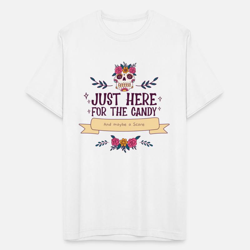 Ghost Halloween Just Here for the Candy