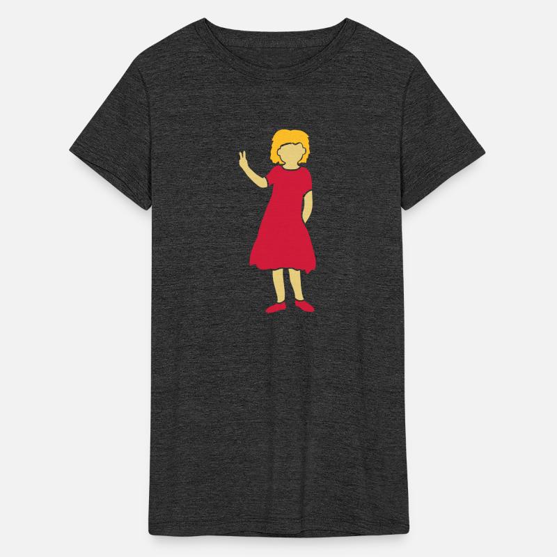 Girl silhouette peace sign