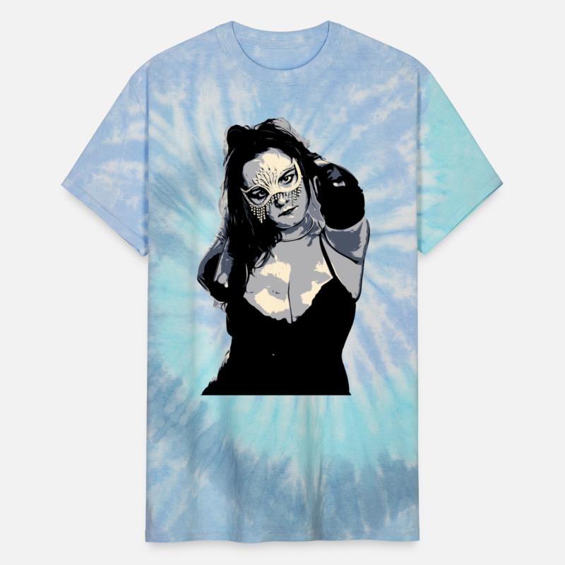 Glitter mask in blue gray