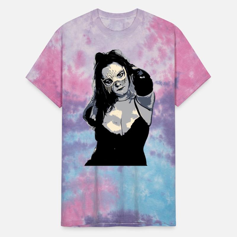 Glitter mask in blue gray