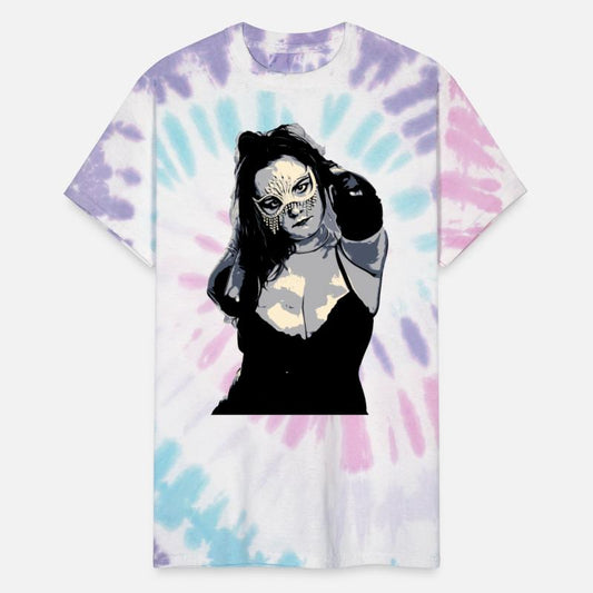 Glitter mask in blue gray