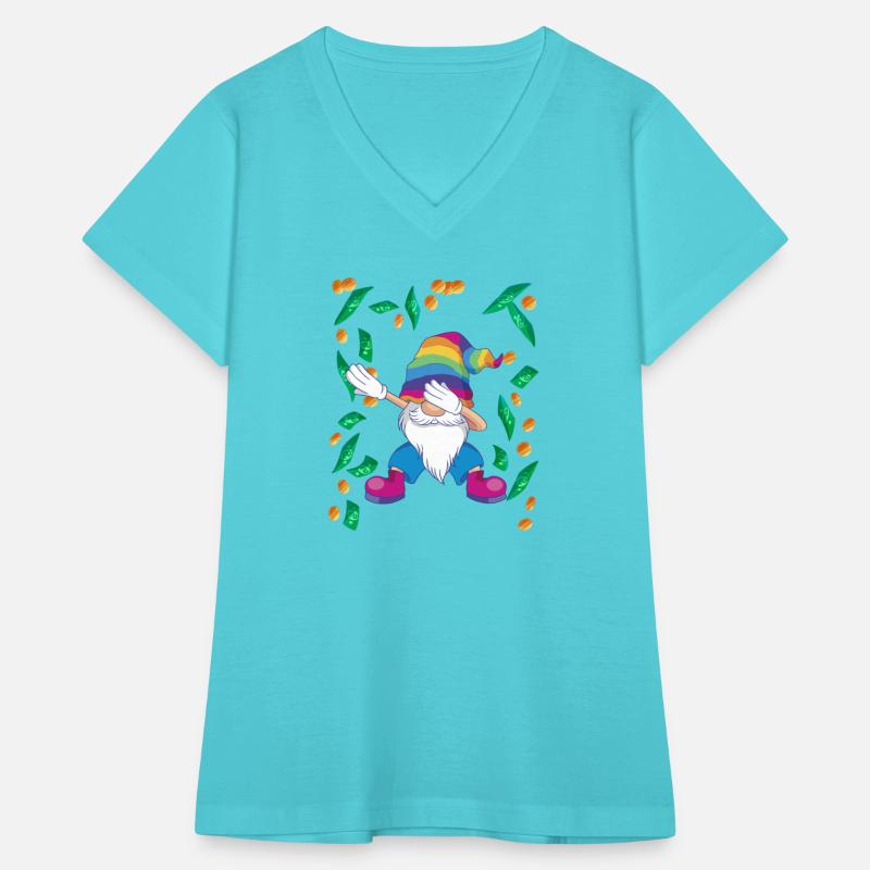 Gnom dances in the rain of rain rainbow lgbtq