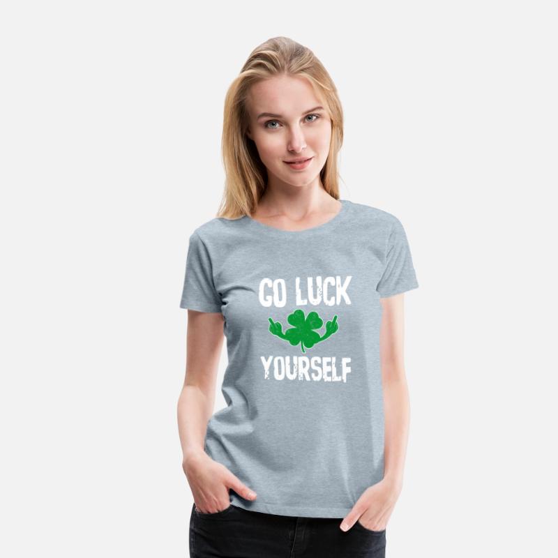 Go Luck Yourself Bad Clover St Pattys Day Sweat