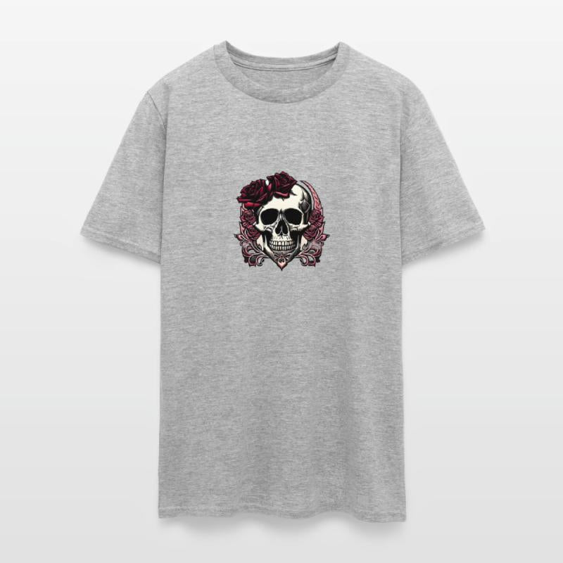 Gothic Style Skull and Roses