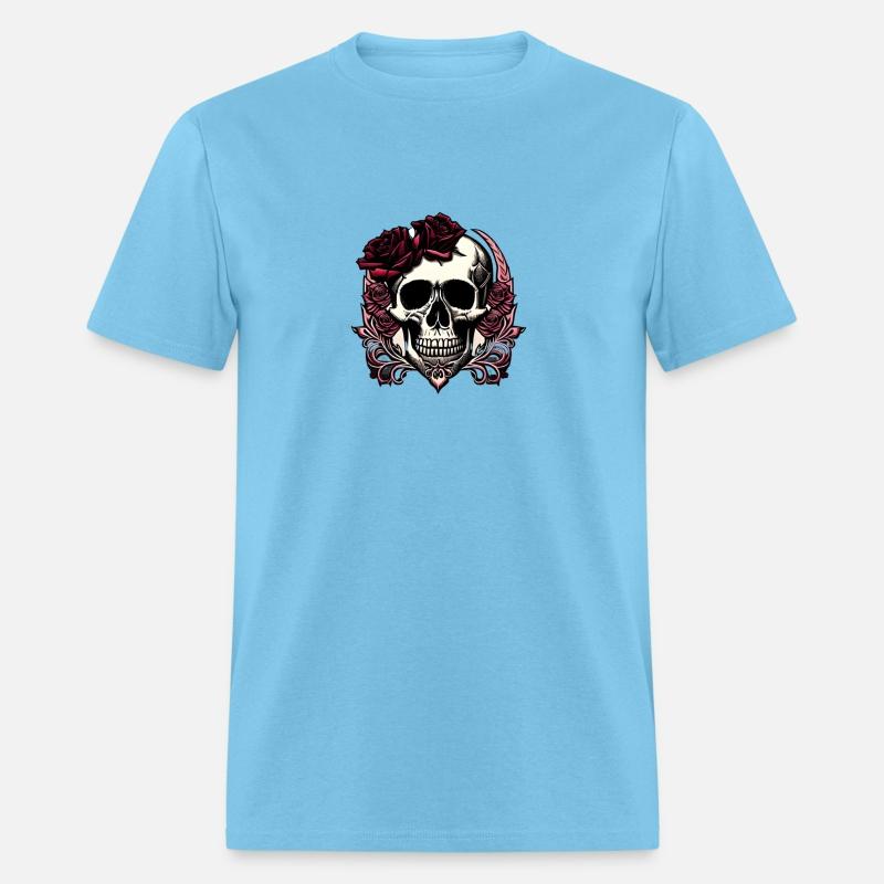Gothic Style Skull and Roses