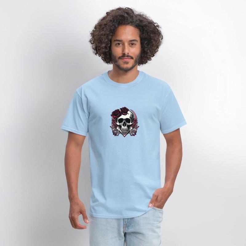 Gothic Style Skull and Roses