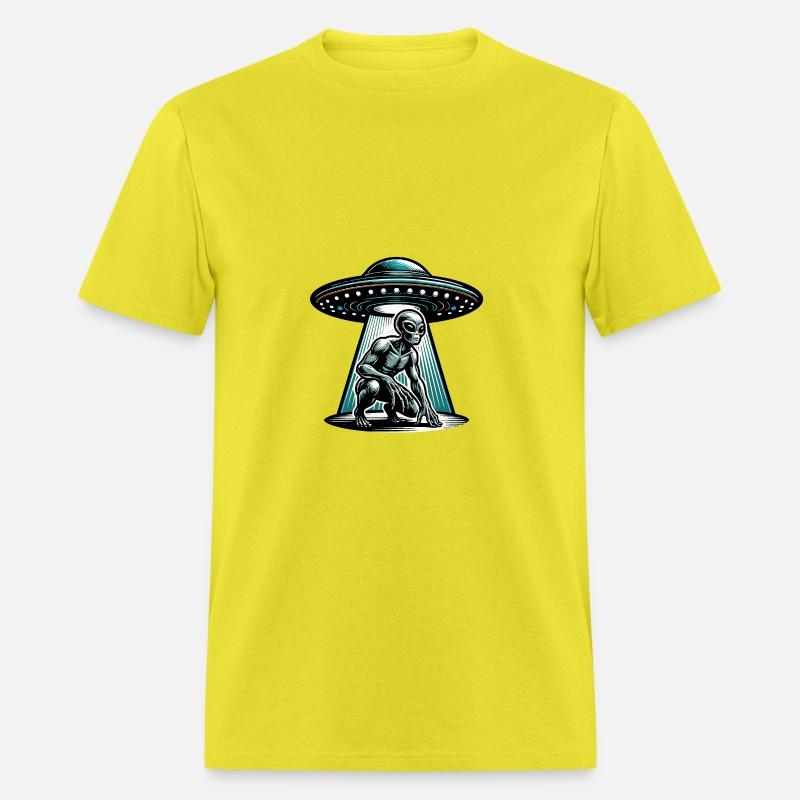Grey alien UFO