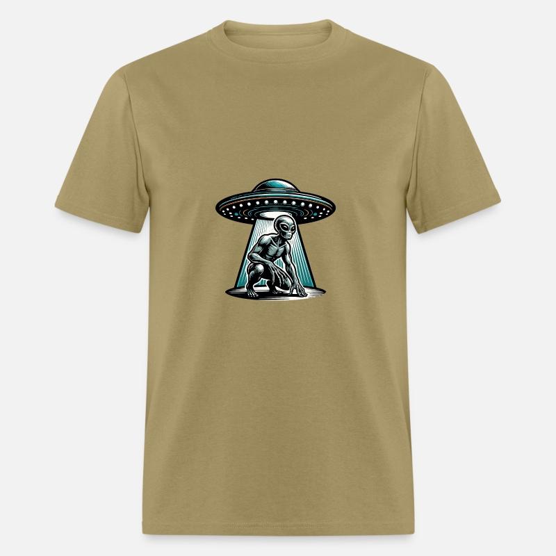 Grey alien UFO