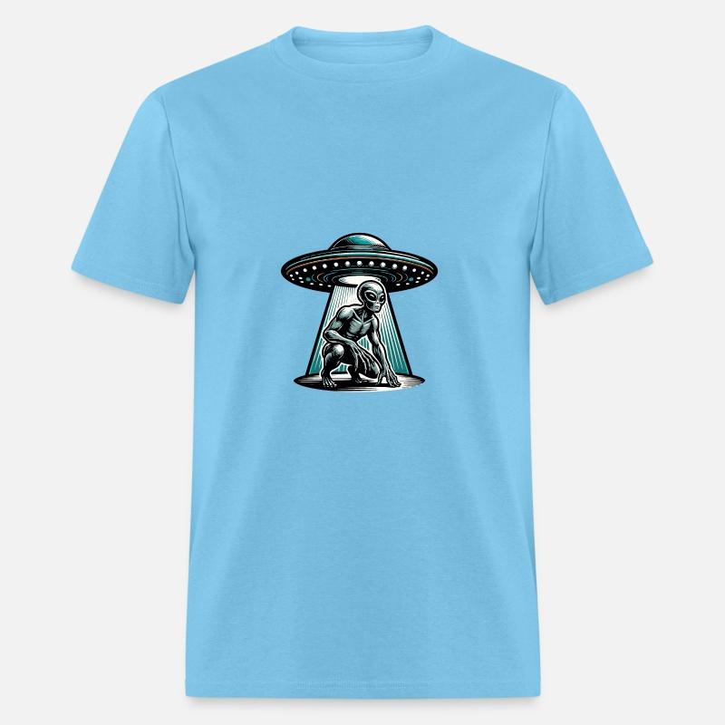 Grey alien UFO