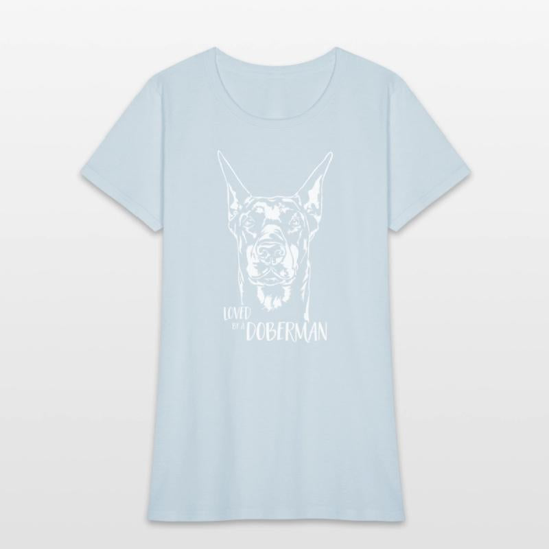 Loved by a Doberman dog saying dog