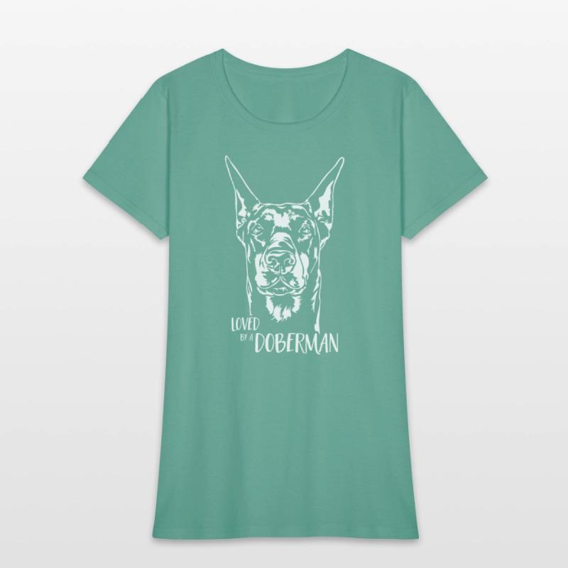 Loved by a Doberman dog saying dog