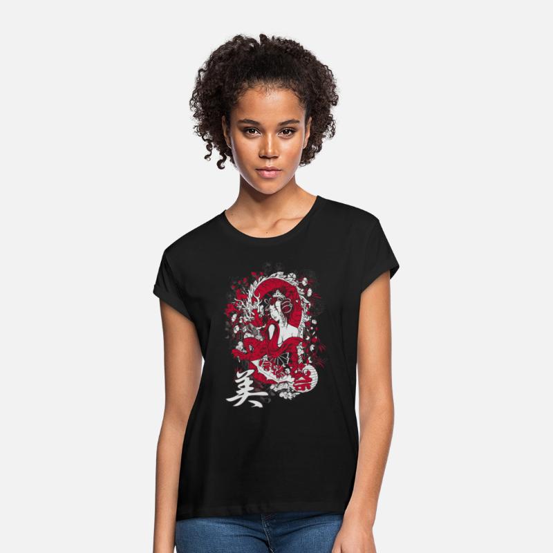 Maiko Geisha girl red dragon japanese aesthetic