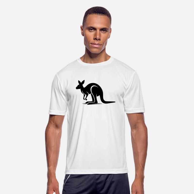 Majestic Kangaroo In Minimalist Form