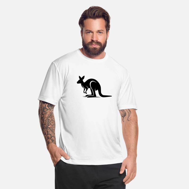 Majestic Kangaroo In Minimalist Form