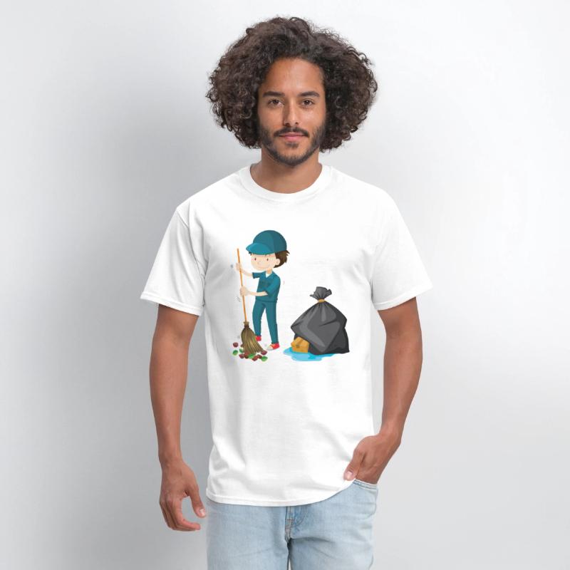 Man Clean Street Sweeper Gift