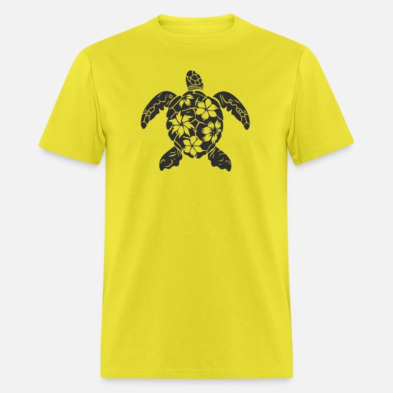 Marine Turtle Floral Silhouette