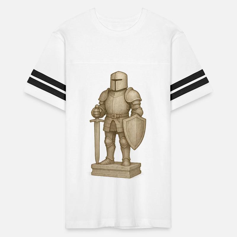 Medieval Knight Stone Sculpture