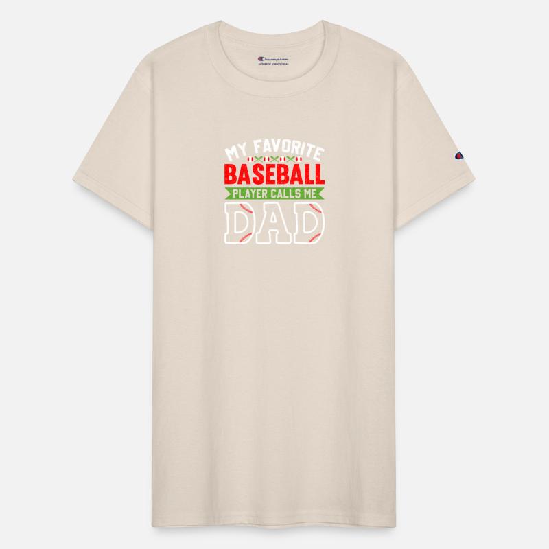 Mens Baseball Player Calls Me Dad T-shirt