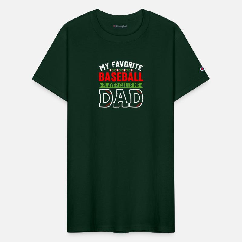 Mens Baseball Player Calls Me Dad T-shirt