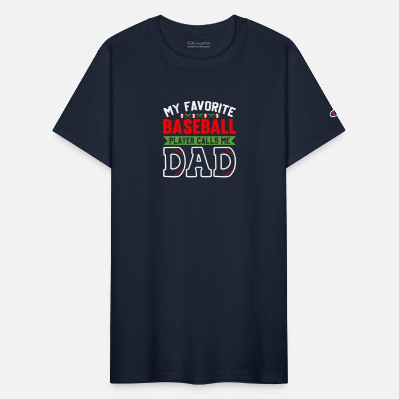 Mens Baseball Player Calls Me Dad T-shirt