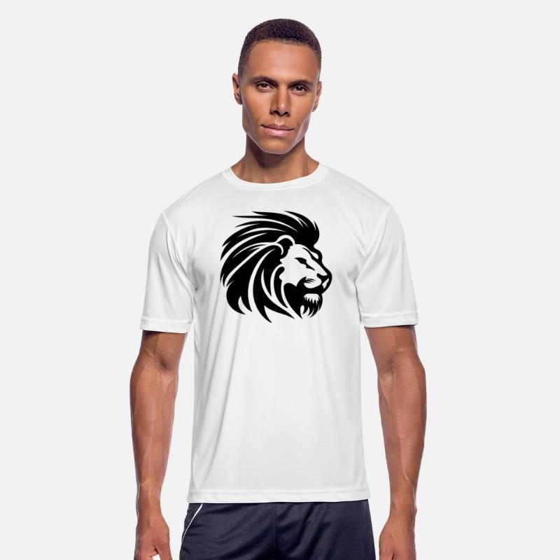 Mighty Lion Head With Mane Tattoo Style