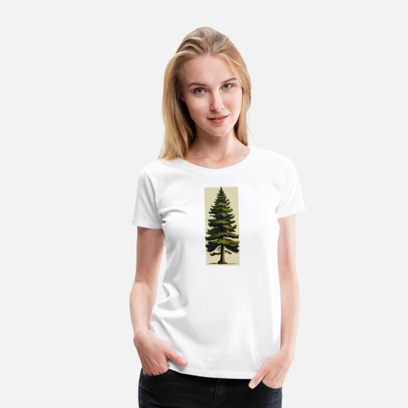 Minimalist Pine Tree Art for Home Decor and More