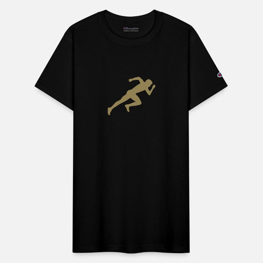 Minimalist silhouette sprinter sprinting running