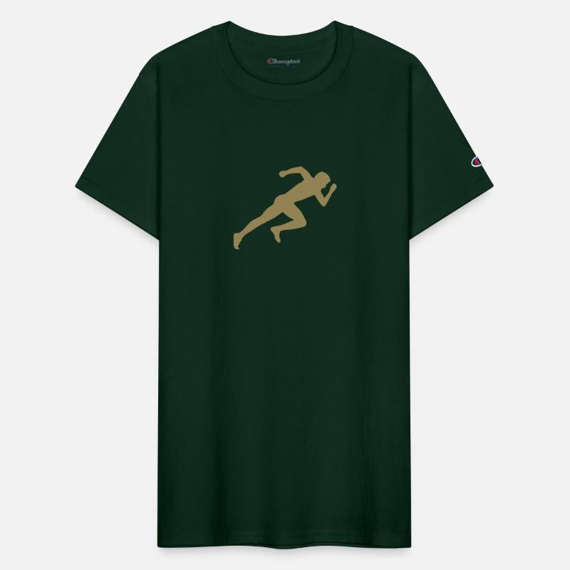 Minimalist silhouette sprinter sprinting running