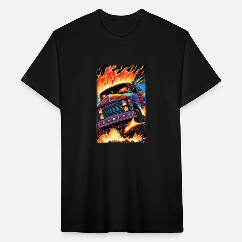 Monster Truck With Fire-All Original MONSTER TRUCK