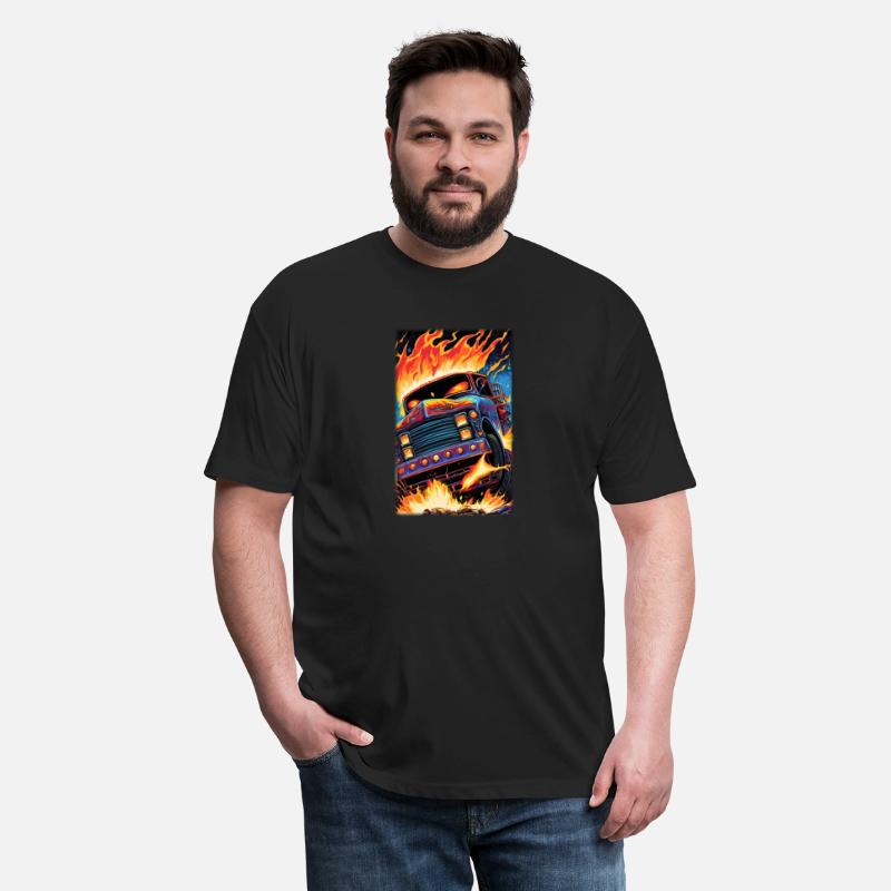 Monster Truck With Fire-All Original MONSTER TRUCK