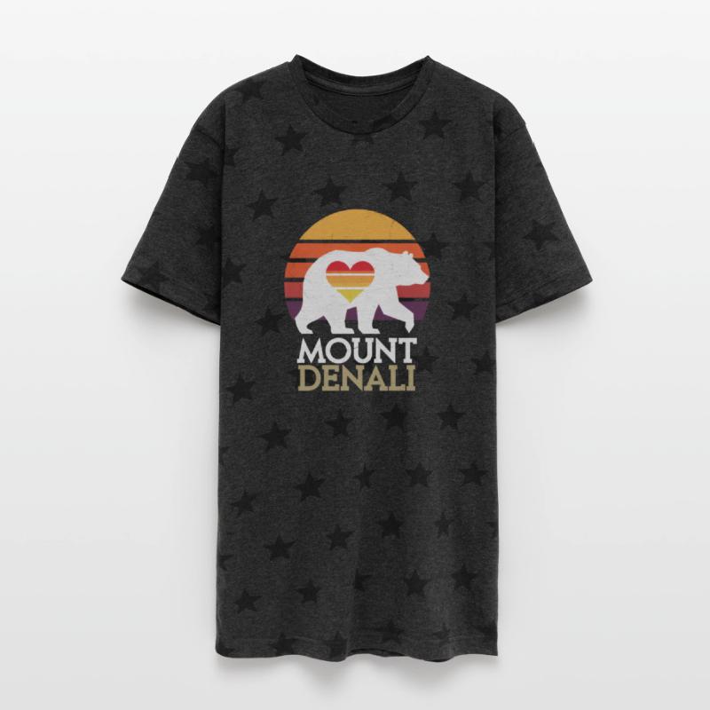 Mount Denali Retro Bear Silhouette