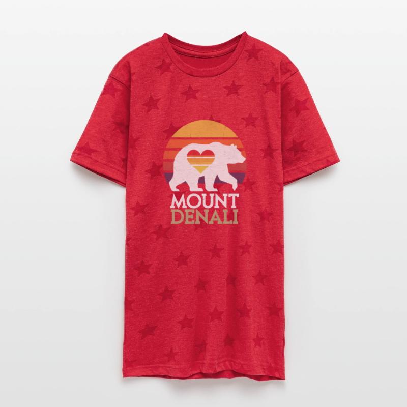 Mount Denali Retro Bear Silhouette