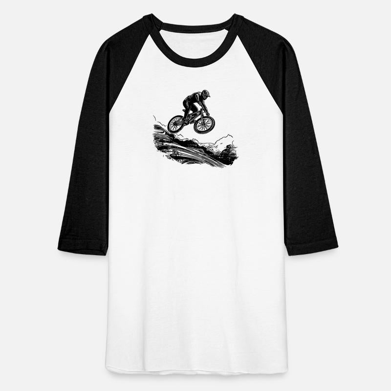 Mountain Bikers With Bike Down The Mountain