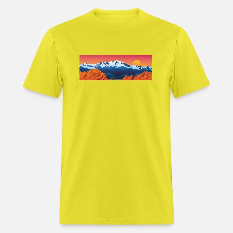 Mountains Valley and Red Rocks Scenic Landscape