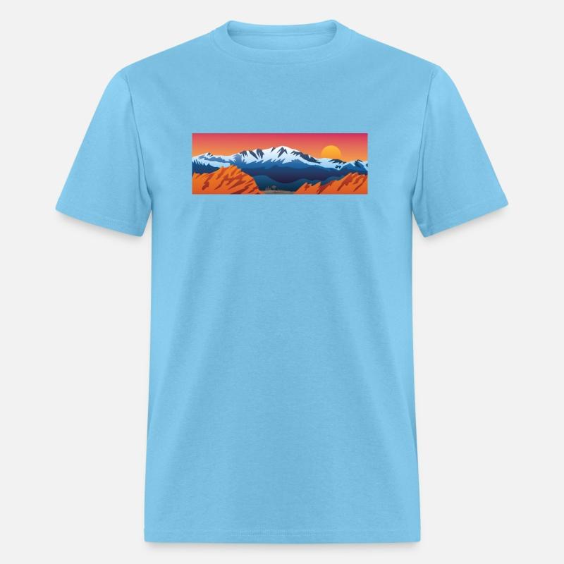 Mountains Valley and Red Rocks Scenic Landscape