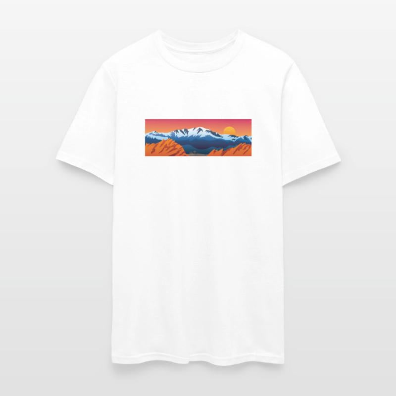 Mountains Valley and Red Rocks Scenic Landscape