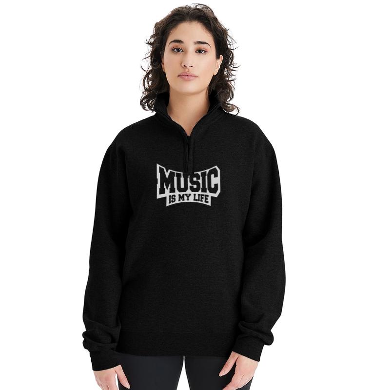 Music is my Life Love Text Saying Club Party Dance