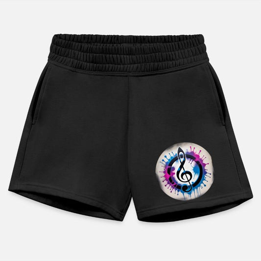 Musical Ink Splatter Design